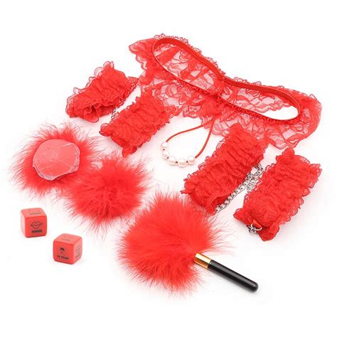 6PCS Sex Bondage Kit Set SM Sex Products Plush PU Leather Fetish