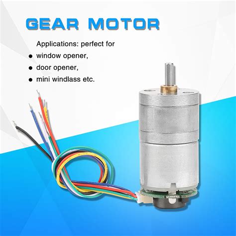 Gm Dc Encoder Gear Motor Metal Speed Reduction Motor Dc V Rmp