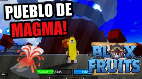 ¡el Pueblo De Magma🌋 Blox Fruits 🍇🍉 Roblox Youtube