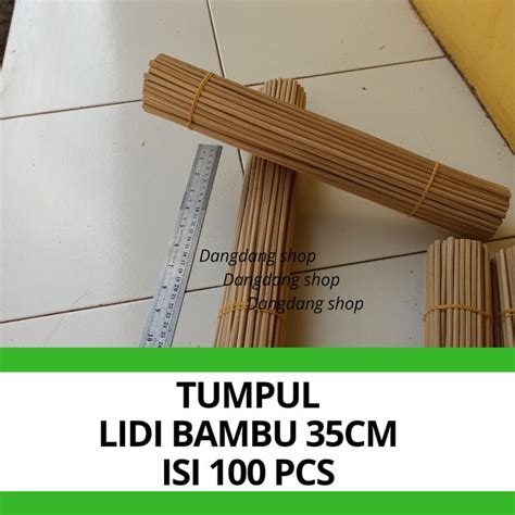 Jual Makan Peralatan Paket Lidi Bambu Cm Isi Pcs Stik Lidi