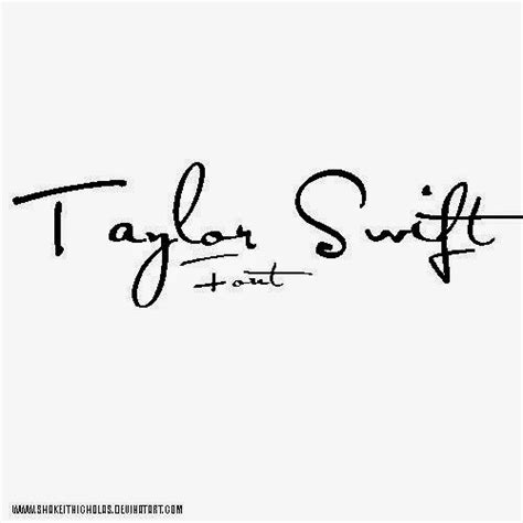 Taylor Swift 1989 Font