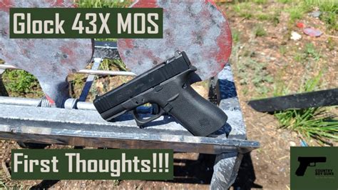 Glock 43x Mos First Shots Youtube