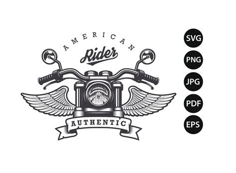 Vintage Motorcycle With Wings Motorcycle Svg Motorcycle Etsy