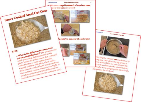 Stove Cooked Steel Cut Oats Picture Book Directions Gotta Eat Cant Cook