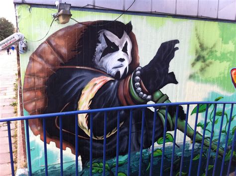 Wallpaper Panda Graffiti Street Art Mural Montana ART Character