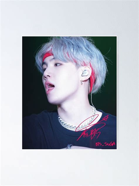 Bts Suga Min Yoon Gi Poster For Sale By Swanfordesigns Redbubble