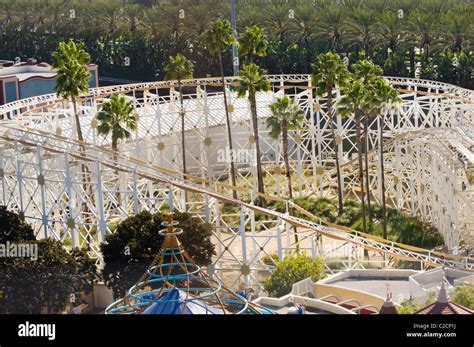 Roller Coaster at Disneyland Amusement Park, California USA Stock Photo ...