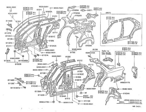 1994 Lexus Cover; plate. Noise control, no. 3; upper back panel hole, no. 2 - 6416650010 ...