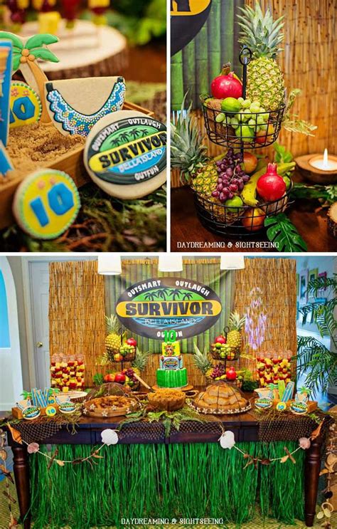 Kara S Party Ideas Survivor Inspired 10th Birthday Party Kara S