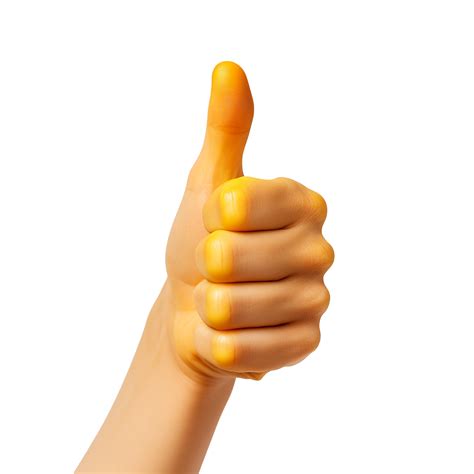 AI generated Thumbs up emoji png isolated on transparent background 38450438 PNG