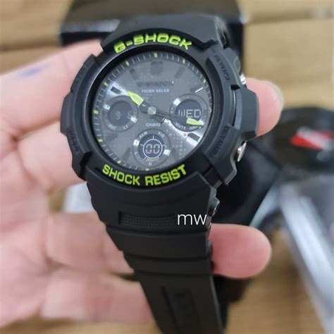 Casio G Shock Awr M Sdc Tough Solar Ana Digi World Time Alarms Men