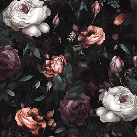 dark floral wallpaper 8