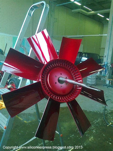 silicone express engine fan custom painted