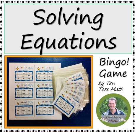 Solving Linear Equations Game Made By Teachers