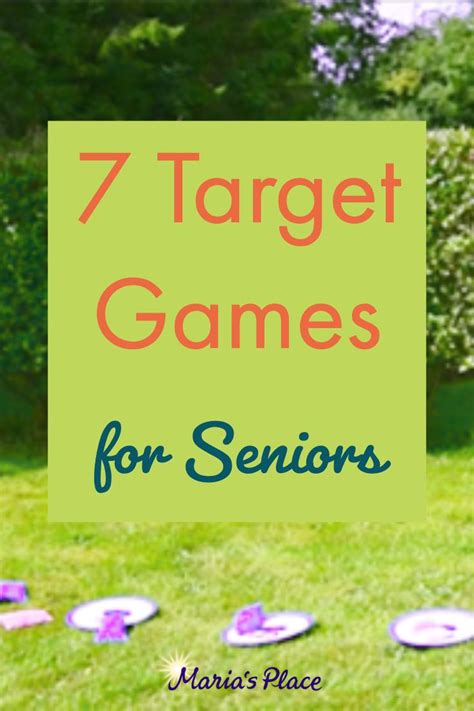 7 Target Games for Seniors | Senior living activities, Senior ...