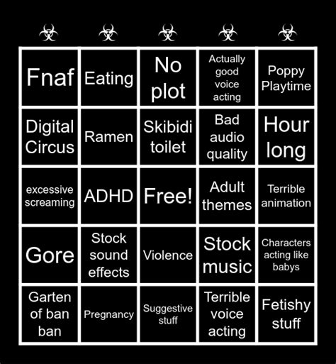 𝘽𝙧𝙖𝙞𝙣𝙧𝙤𝙩 𝘽𝙞𝙣𝙜𝙤 Bingo Card