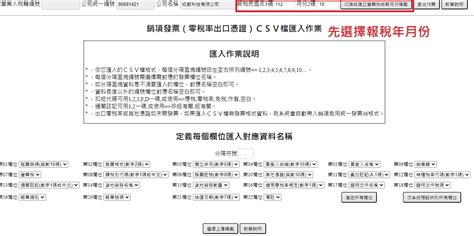 銷項發票csv檔匯入作業 紘朝報稅小幫手（營業稅／營所稅ai自動記帳申報系統）