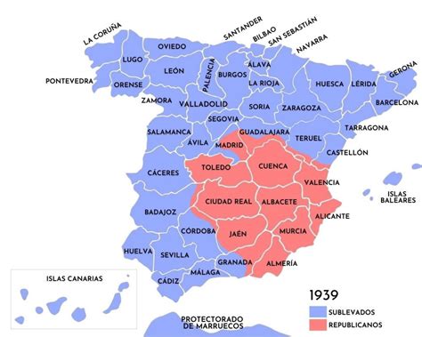 coger un resfriado Desconexión Tumba mapa guerra civil Semejanza Los ...