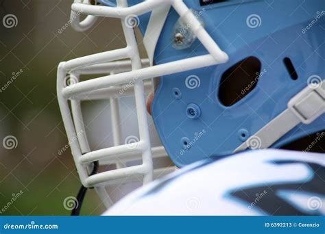 Football Helmet and Face Mask Stock Image - Image of helmet, guard: 6392213