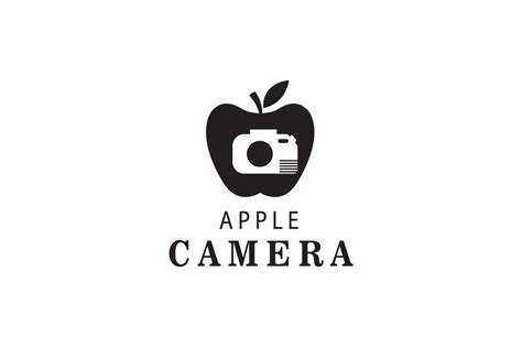 Apple Camera Logo Illustration Design Ve Graphic by cavuart · Creative ...