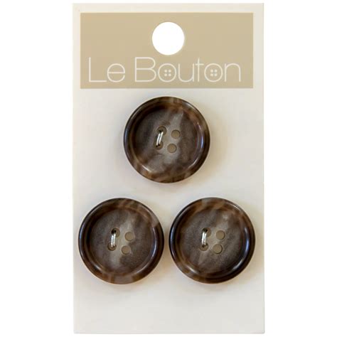 Le Bouton Brown 7/8" 4-Hole Buttons, 3 Pieces - Walmart.com