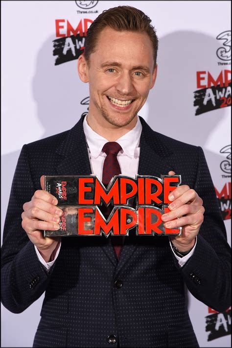 Tom Hiddleston after winning the Empire Awards for... - 🖤