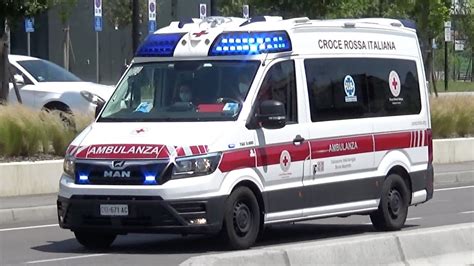 Double Siren Ambulanza Croce Rossa Italiana Vicenza Italian Red