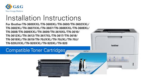 Instructions For Brother TN 3600 TN 3600XL TN 3600XXL TN 3607 TN