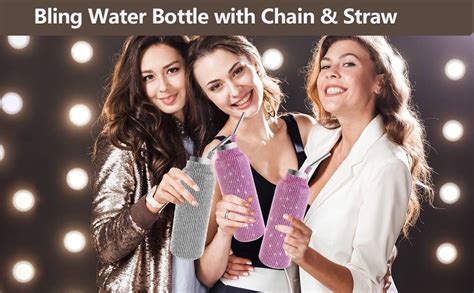 Amazon Instome Sparkling Diamond Water Bottle Oz Bling Water