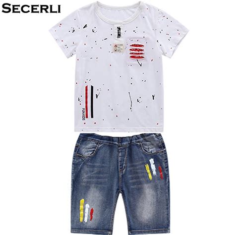 Summer Children Boys Clothes Set 4 To 12Years Boy Clothing Set Teenage ...