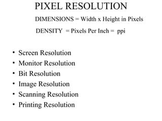 Pixel resolution | PPT