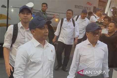 Ministers Arrive At Military Academy For Cabinet Retreat ANTARA News