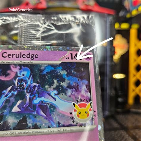 Ceruledge Promo Swirl Holo Paldean Fates Scarlet Violet Pok Mon