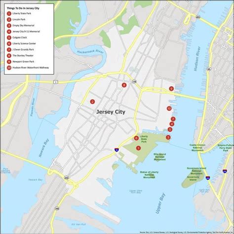 Map of Jersey City, New Jersey - GIS Geography