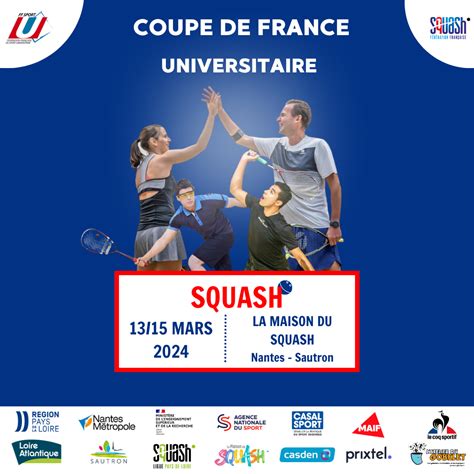 Squash Coupe De France Universitaire Ligue Pays De La Loire