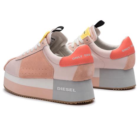 Sneakersy Diesel S Pyave Wedge Y01996 Ps308 H7602 Cream Tanspanish Vi