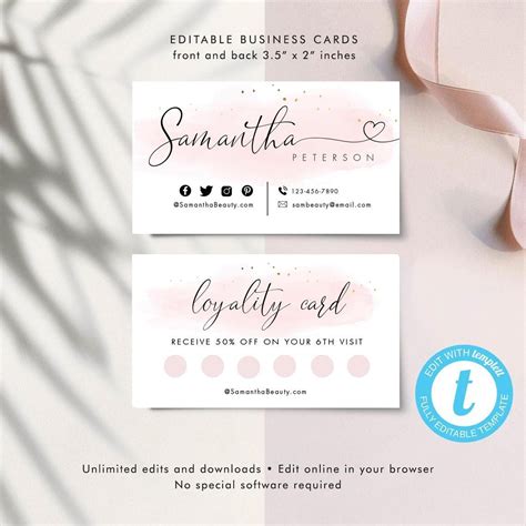 Double Sided Business Cards Elegant Business Cards Create Your Own Business Diy Business