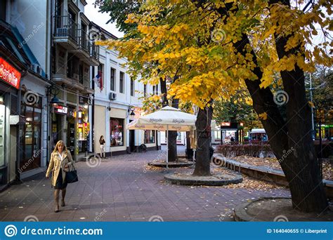 Street Of Kraljevo In Serbia At Evening Editorial Image Image Of