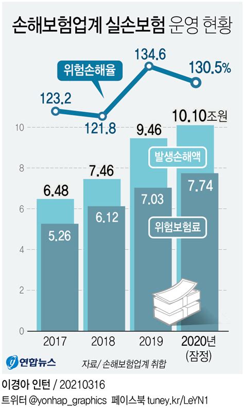 그래픽 손해보험업계 실손보험 운영 현황 연합뉴스