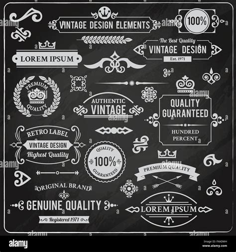 Vintage design elements Stock Vector Image & Art - Alamy