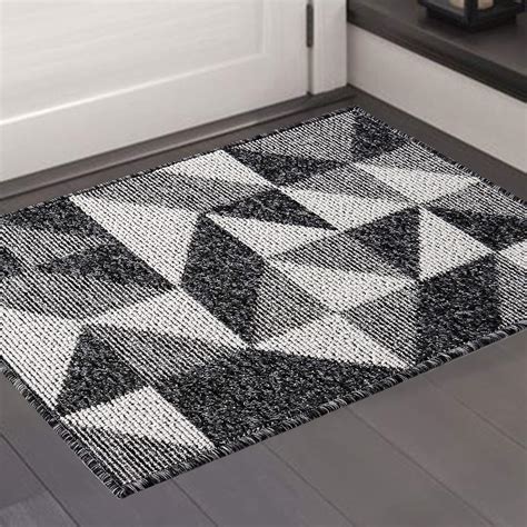 Color Geometry Non Slip Dirt Trapper Door Mat X Cm Machine