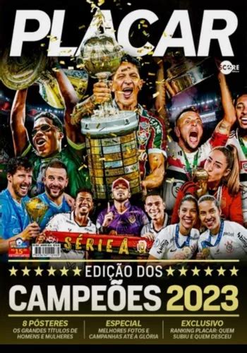 Revista Placar Edição Dos Campeões 2023 Janeiro Ed 1507 MercadoLivre