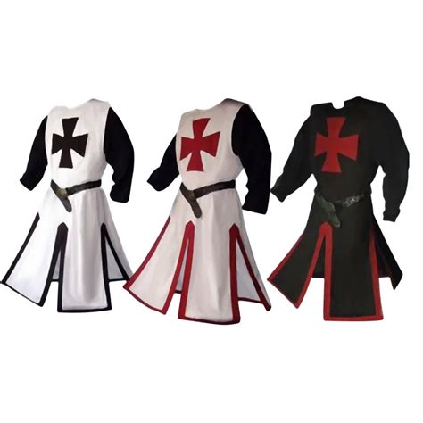 Medieval Warriors Knight Templar Crusader Costume Adult Men Gown