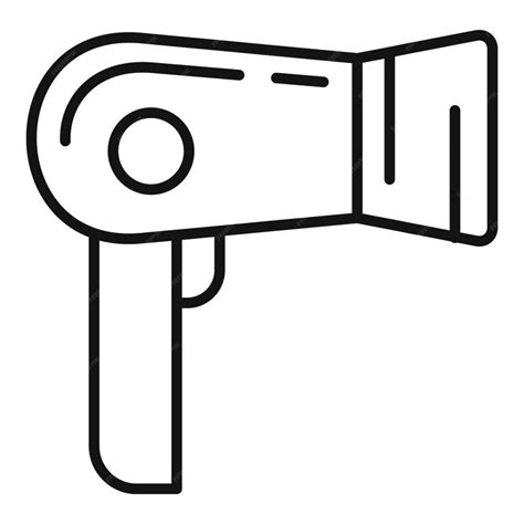 Premium Vector Hair Dryer Icon Outline Hair Dryer Vector Icon For Web