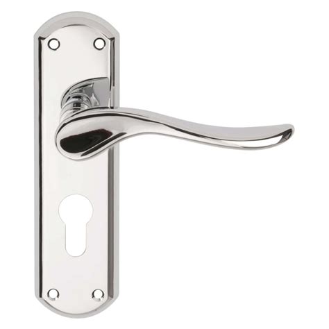 Sigma Euro Profile Lever Lock Furniture Polished Chrome Selco