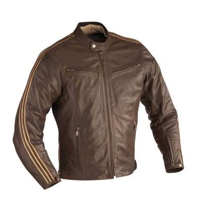 Giacca Da Moto In Pelle Ixon Opium Vintage Marrone