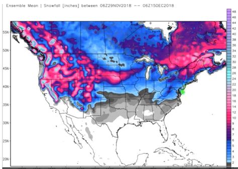 Snow Forecast To Reach Florida, Mexico… This Decade’s November Snow ...