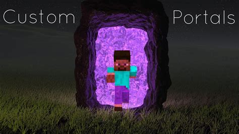 How To Make Custom Portals In Minecraft Without Mods Youtube