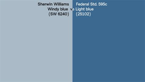 Sherwin Williams Windy Blue Sw Vs Federal Std C Light Blue