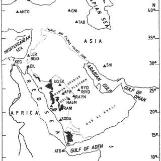 Tectonic provinces of the Arabian Plate and the different plate ...